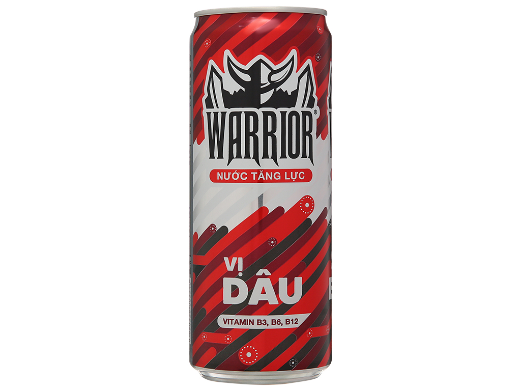 Warrior Energy Drink Can 325ml x24pcs Strawberry