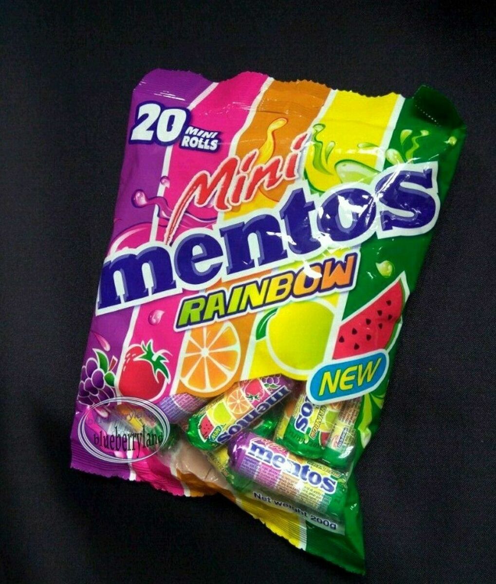 Mentos Chewy Candy Bag 480g Mini Rainbow