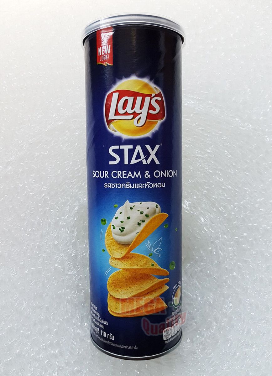 Lay'S Potato Chips Snack Sour Cream & Onion 100G