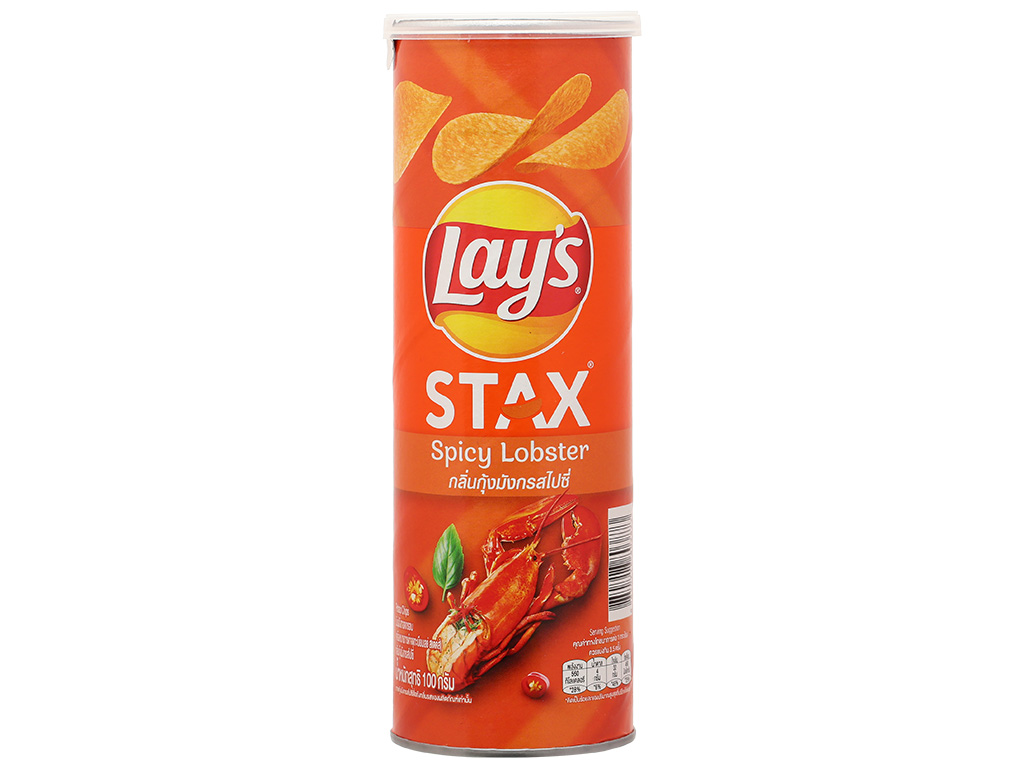 Lay'S Potato Chips Snack Spicy Lobster 100G