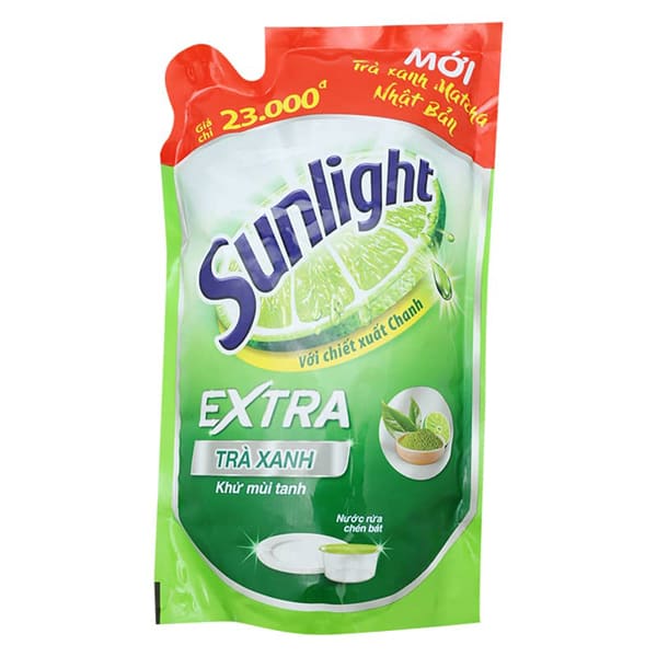 Sunlight DishWashing Green Tea, Natural 750gr x 15btls