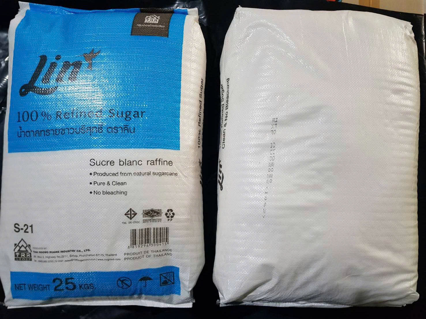 Lin refined sugar 25kg