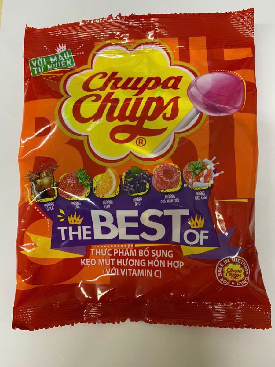 Chupa Chups Lollipop Mixed Fruity Bag 558g