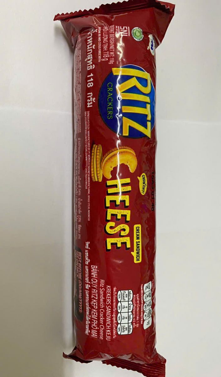 Ritz Sandwich Cracker Cheese 118g